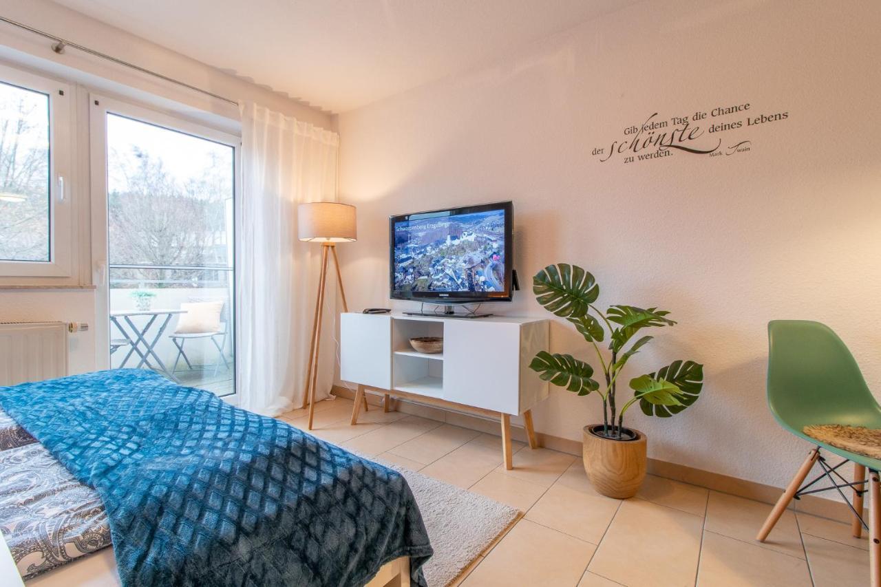 Modernes Apartment Im Gruenen I Balkon I Wlan I Stellplatz Schwarzenberg  Bagian luar foto